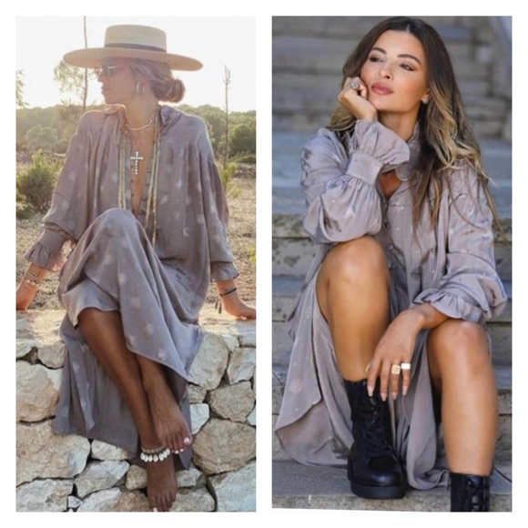 H&M Dresses & Skirts - H&M x Sandra Monsour Long Jacquard-weave Dress